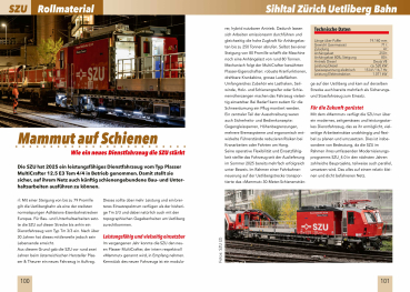 Bahn-Jahrbuch 2026 SZU Mammut