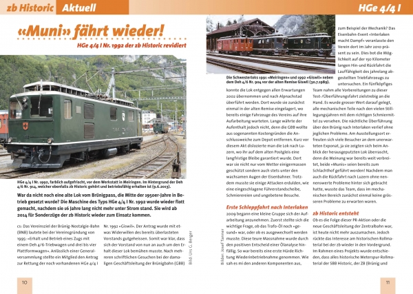 HGe 5/5 I Brünig, Muni