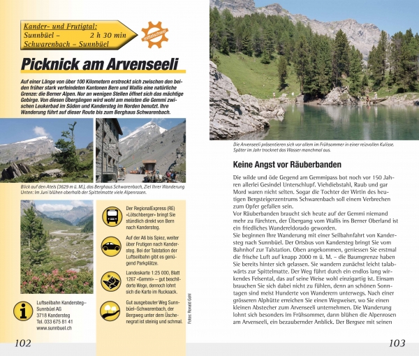 Berner Oberland - Nachmittags-Ausflüge