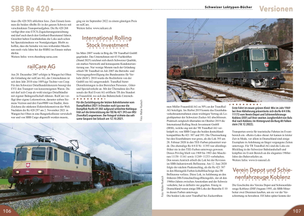 SBB Re 420 bzw. SBB Re 4/4 II